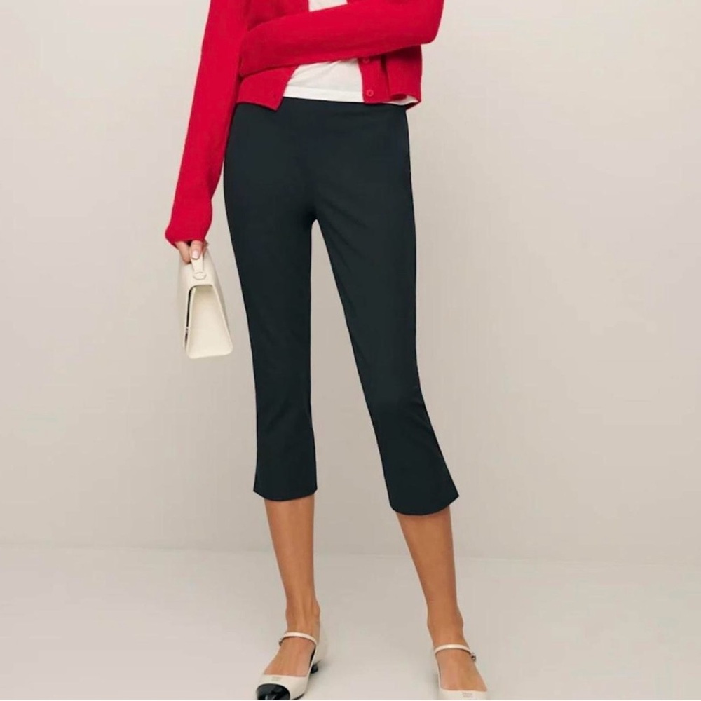 Reformation Black Capris